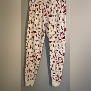 Hanna Andersson Red and Cream Pajama Pants